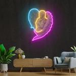 angel artwork led neon sign light 0