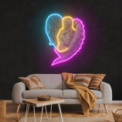 angel artwork led neon sign light 3