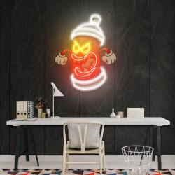 angry fire hydrant artwork led neon sign light 1