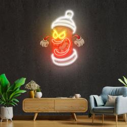 angry fire hydrant artwork led neon sign light 2