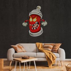 angry fire hydrant artwork led neon sign light 3