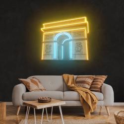 arc de triomphe neon artwork led neon sign light 1