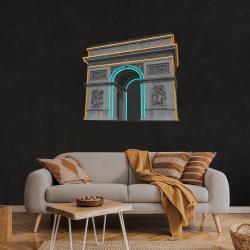 arc de triomphe neon artwork led neon sign light 3