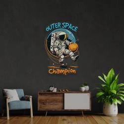 astronaut champion for space artwork led neon sign light 3