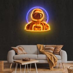 astronaut emblem neon artwork led neon sign light 2