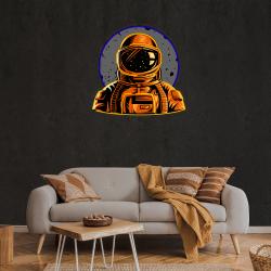astronaut emblem neon artwork led neon sign light 3