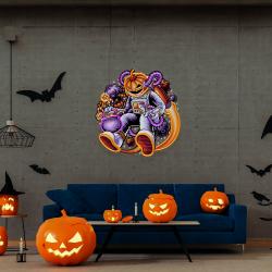 astronaut halloween pumpkin artwork led neon sign light 3
