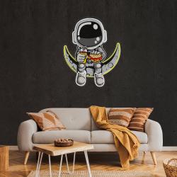 astronaut hamburger neon artwork led neon sign light 4