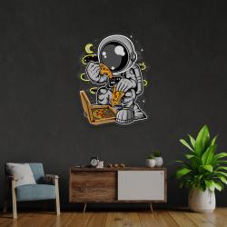 astronaut pizza cartoon artwork led neon sign light 3