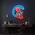 astronaut surfing artwork led neon sign light 0