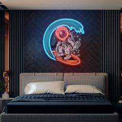 astronaut surfing artwork led neon sign light 1