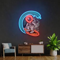 astronaut surfing artwork led neon sign light 2