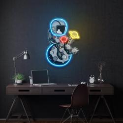 astronaut with ice cream artwork led neon sign light 2