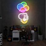 balloon astronaut art work led neon sign light 0