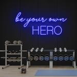 be your own hero led neon sign light 0