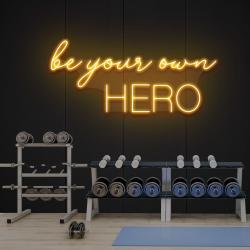 be your own hero led neon sign light 3