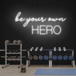 be your own hero led neon sign light 7