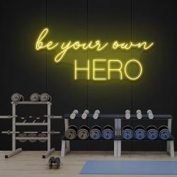 be your own hero led neon sign light 8