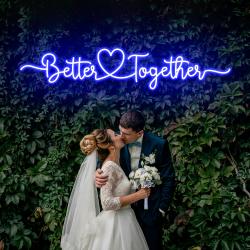 better together 3 wedding led neon sign light 1