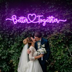 better together 3 wedding led neon sign light 3