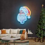 big beard santa led neon sign light 0