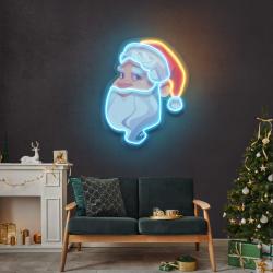big beard santa led neon sign light 1