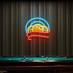 billiard pool and snooker artwork led neon sign light 0