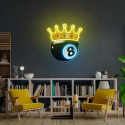 billiards wall art billiards balls game room decor pub decor artwork led neon sign light 1