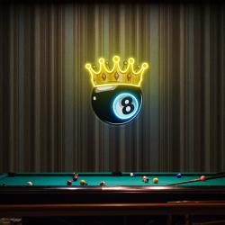 billiards wall art billiards balls game room decor pub decor artwork led neon sign light 2