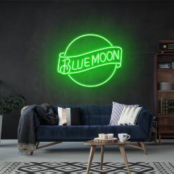 blue moon led neon sign light 1