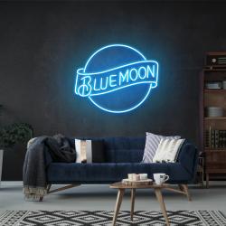 blue moon led neon sign light 2
