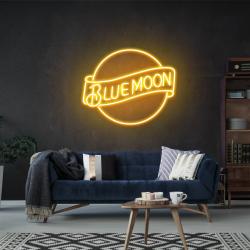 blue moon led neon sign light 3
