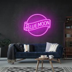 blue moon led neon sign light 5