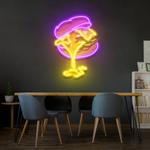 burger neon acrylic artwork led neon sign light 0