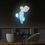 cartoon marijuana joint artwork led neon sign light 0