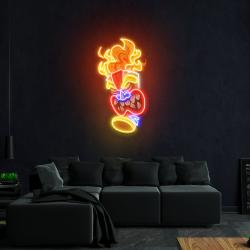 cartoon of the tiki mask artwork led neon sign light 2