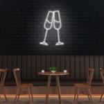 champagne led neon sign light 0