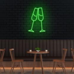 champagne led neon sign light 2