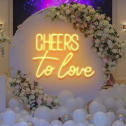 cheers to love led neon sign light wedding neon sign for reception 4