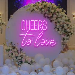cheers to love led neon sign light wedding neon sign for reception 5
