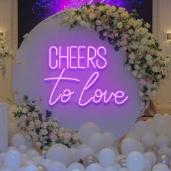 cheers to love led neon sign light wedding neon sign for reception 6