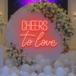 cheers to love led neon sign light wedding neon sign for reception 7