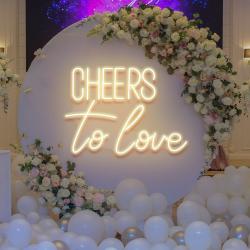 cheers to love led neon sign light wedding neon sign for reception 8