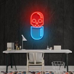 chill pill 2 artwork led neon sign light 2