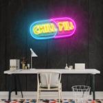 chill pill artwork led neon sign light 0