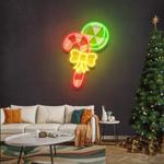 christmas candy cane led neon sign light 0