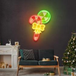 christmas candy cane led neon sign light 1