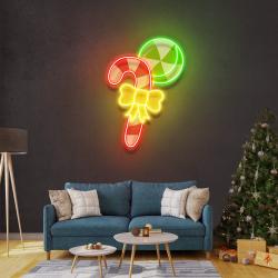 christmas candy cane led neon sign light 2