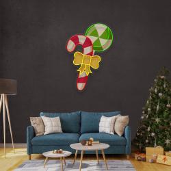 christmas candy cane led neon sign light 3