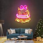 christmas gift basket led neon sign light 0